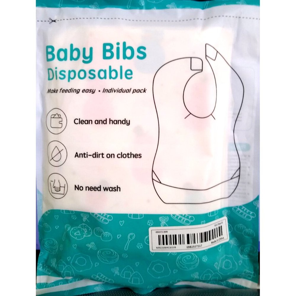 10pcs Baby's Cute Cartoon disposable baby bibs baby feed  one size